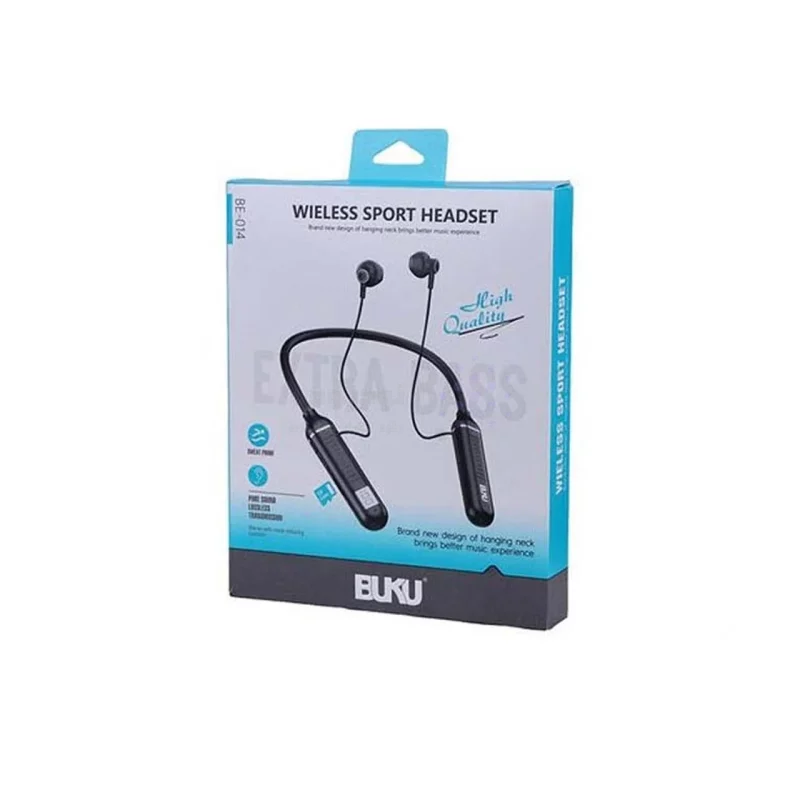 هندزفری گردنی بی سیم BUKU مدل BE-014 - مشکی - MMS (گارانتی شش ماهه YA) - تصویر 7