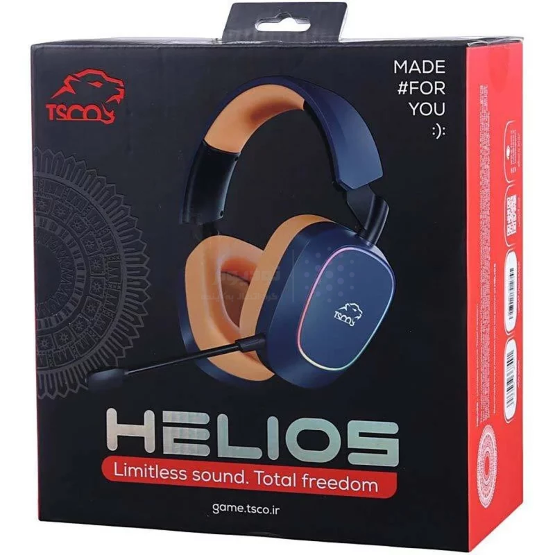 هدفون بی سیم گیمینگ TSCO مدل Helios GH 6170 - سرمه ای (گارانتی 18 ماهه تسکو) - تصویر 9