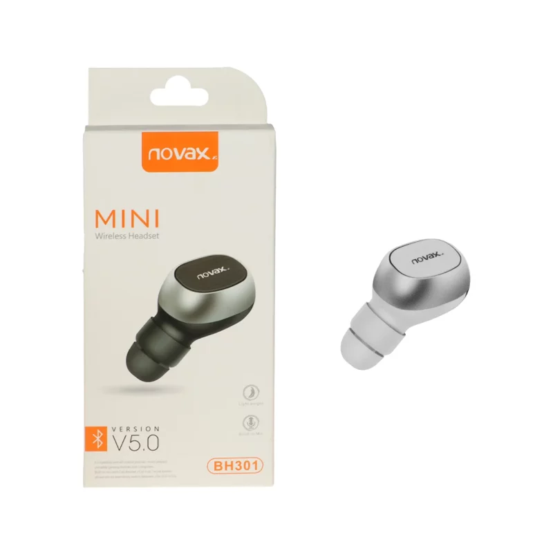 ایرفون بی سیم تک گوش Novax مدل BH301 - سفید - YSP - تصویر 2