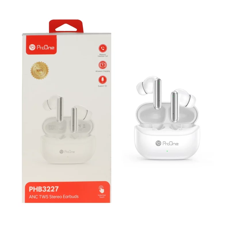 ایرفون بی سیم ProOne مدل PHB3227 ANC - سفید - تصویر 2