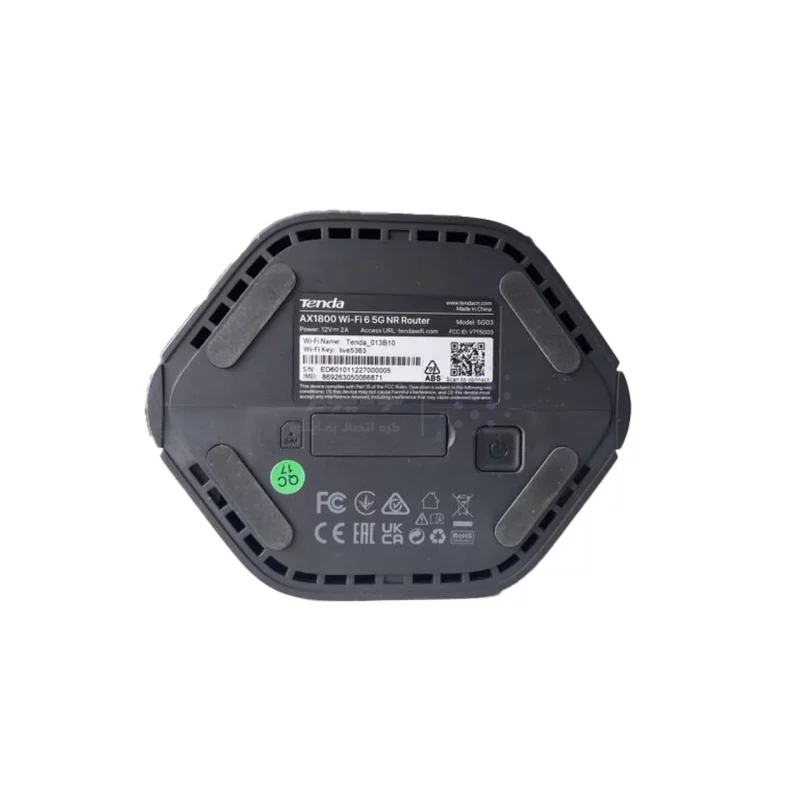 مودم رومیزی Tenda 5G مدل AX1800 5G03 - مشکی (گارانتی سه ساله آسان پیشرو) - تصویر 7