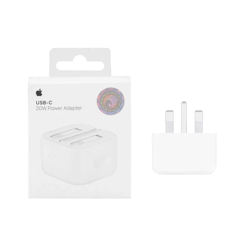 شارژر دیواری اپل 3 پین 20W - B/A - سفید - اصلی (New Pack 2024) (گارانتی 18 ماه شرکتی) - تصویر 2