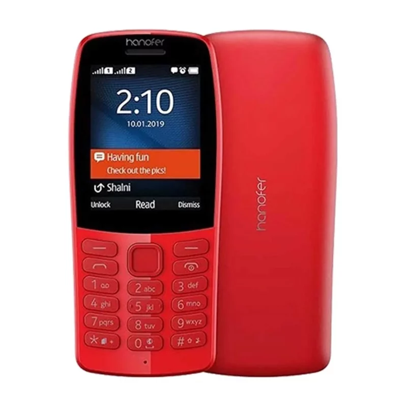 گوشی موبایل Hanofer مدل V610 - قرمز (سه ماه تعویض) - تصویر 2