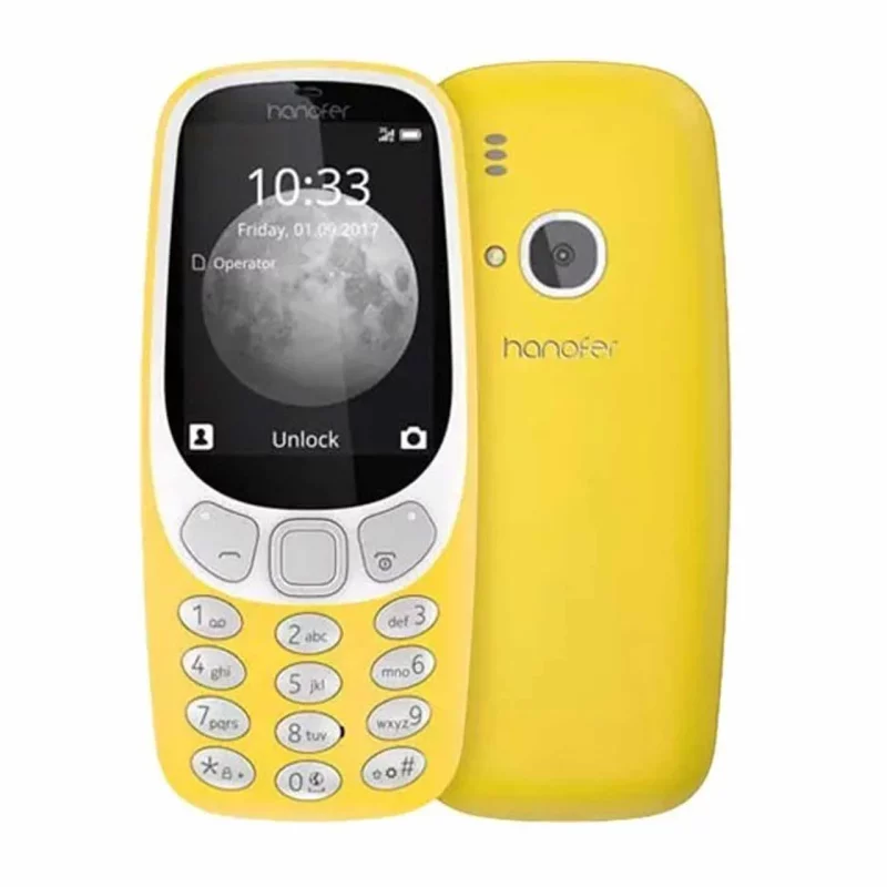 گوشی موبایل Hanofer مدل 3310 2024 ظرفیت 32 مگابایت - زرد (سه ماه تعویض) - تصویر 2