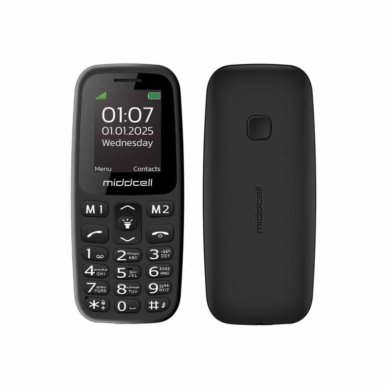 گوشی موبایل Middcell مدل M107 - مشکی - تصویر 2