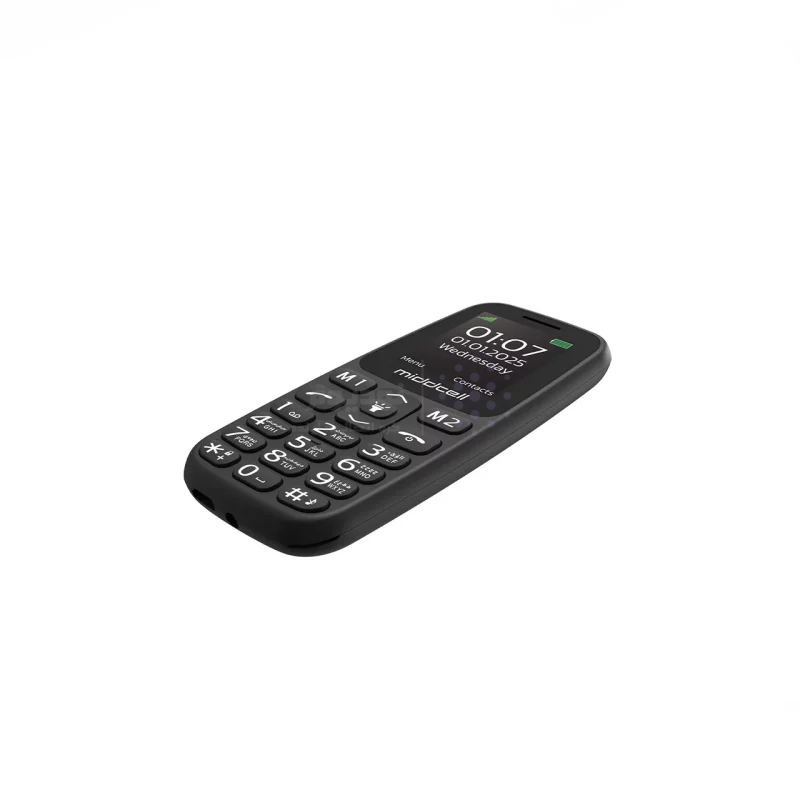 گوشی موبایل Middcell مدل M107 - مشکی - تصویر 8