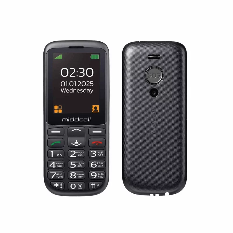 گوشی موبایل Middcell مدل M230 - مشکی - تصویر 2