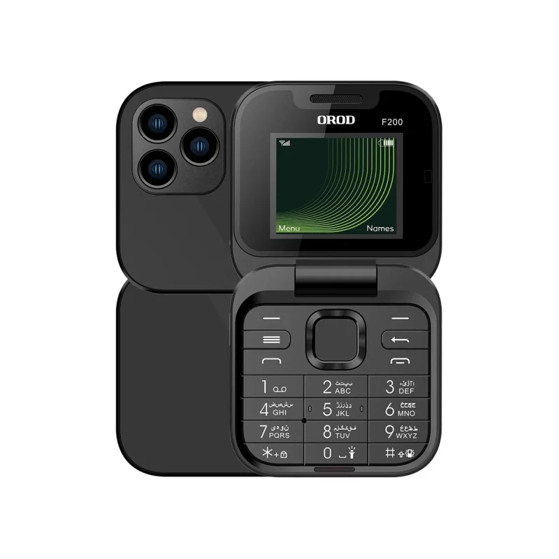 گوشی موبایل OROD مدل F200 دو سیم کارت - مشکی - تصویر 2