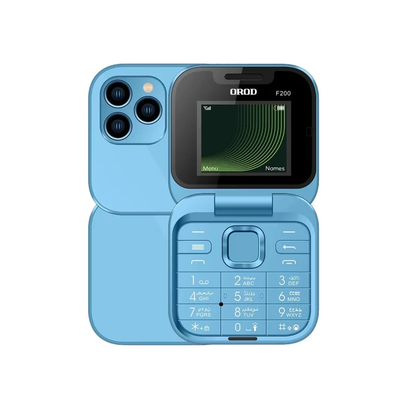 گوشی موبایل OROD مدل F200 دو سیم کارت - آبی - تصویر 2