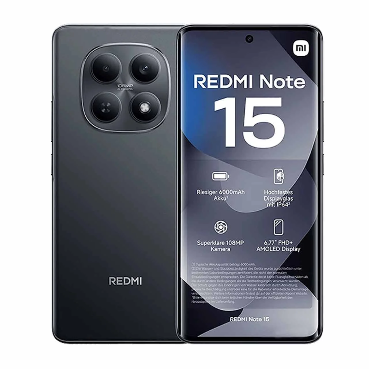 16777-1650400-1 گوشی موبایل Xiaomi مدل (Redmi Note 15 (RAM 8 ظرفیت 256GB - مشکی - تصویر 1