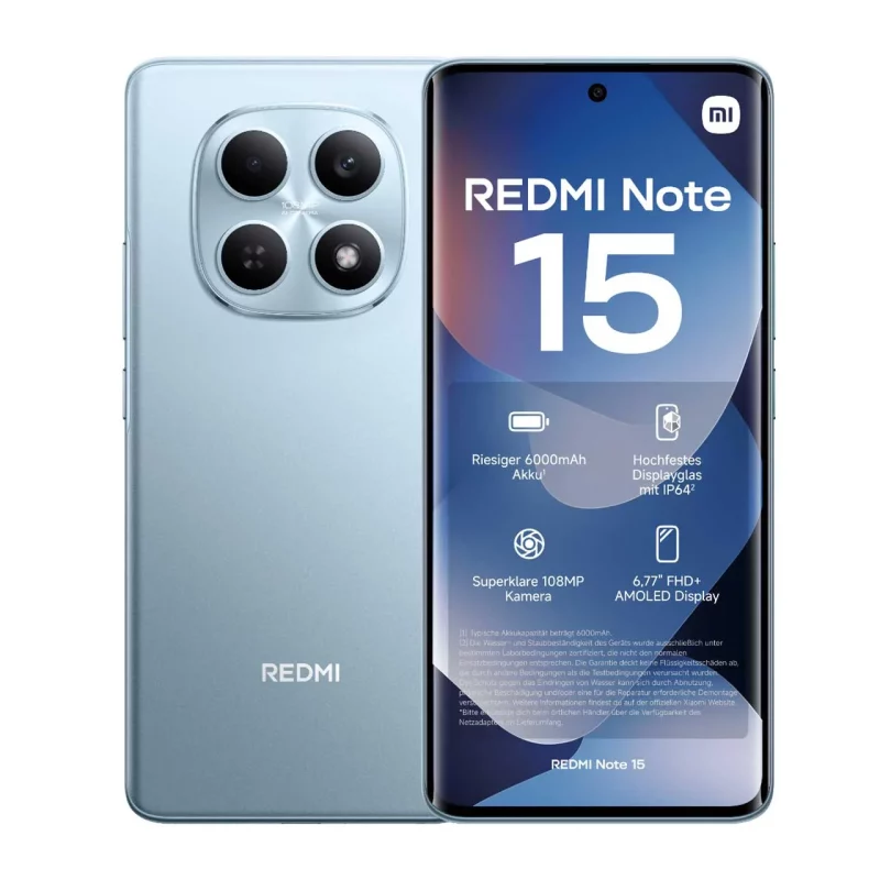 گوشی موبایل Xiaomi مدل (Redmi Note 15 (RAM 8 ظرفیت 256GB - آبی - تصویر 2