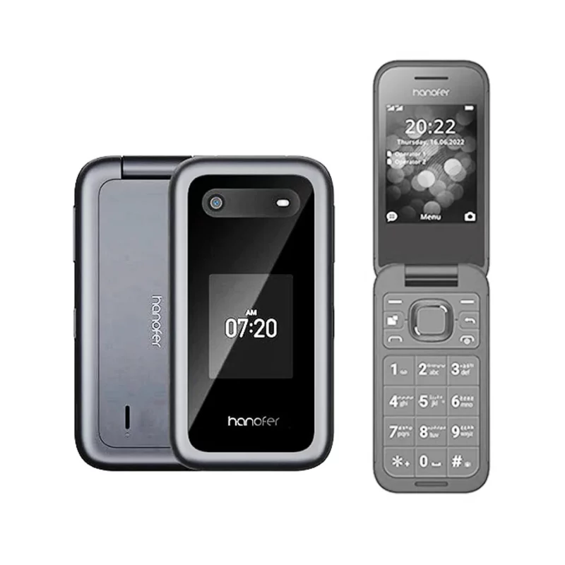 گوشی موبایل Hanofer مدل 2760 Flip ظرفیت 32 مگابایت - طوسی (سه ماه تعویض) - تصویر 2