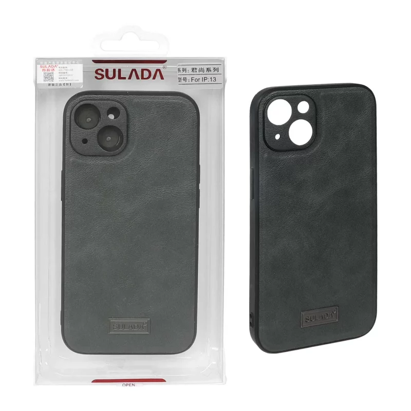 قاب اورجینال Sulada چرمی Apple iPhone 13 / iPhone 14 - سبز تیره (پک دار) - تصویر 2
