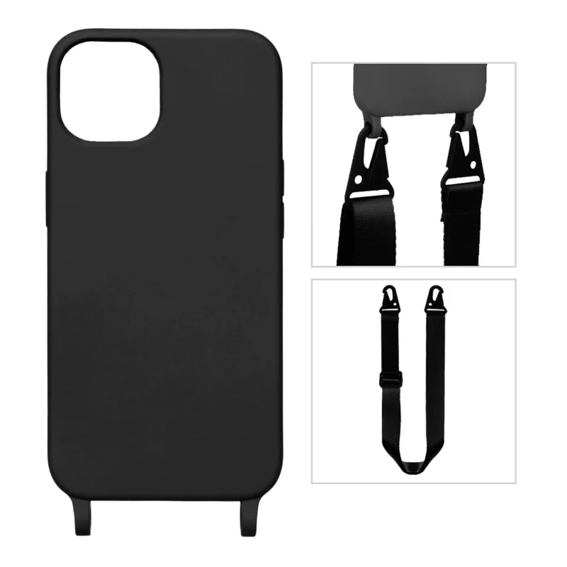 قاب CrossBody با بند لندیار Apple iPhone 11 Pro - مشکی - تصویر 2