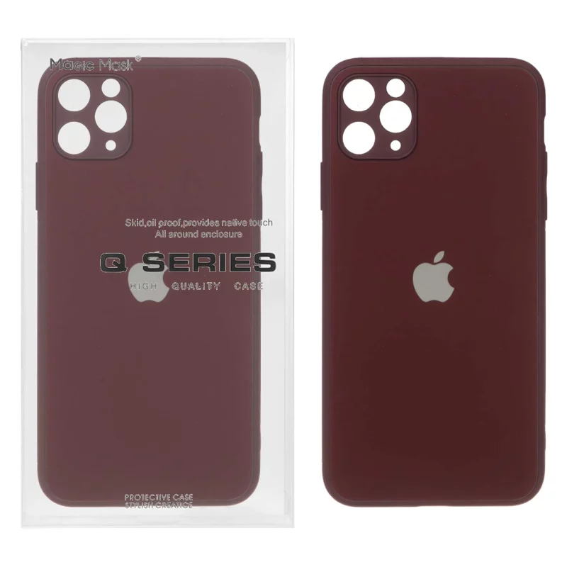 قاب اورجینال PVD ضدخش Magic Mask مدل Apple iPhone 11 Pro Max - زرشکی (پک دار) - تصویر 2