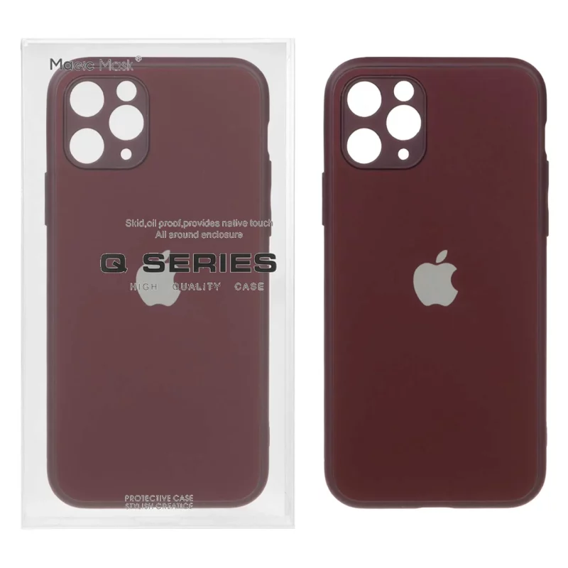 قاب اورجینال PVD ضدخش Magic Mask مدل Apple iPhone 11 Pro - زرشکی (پک دار) - تصویر 2