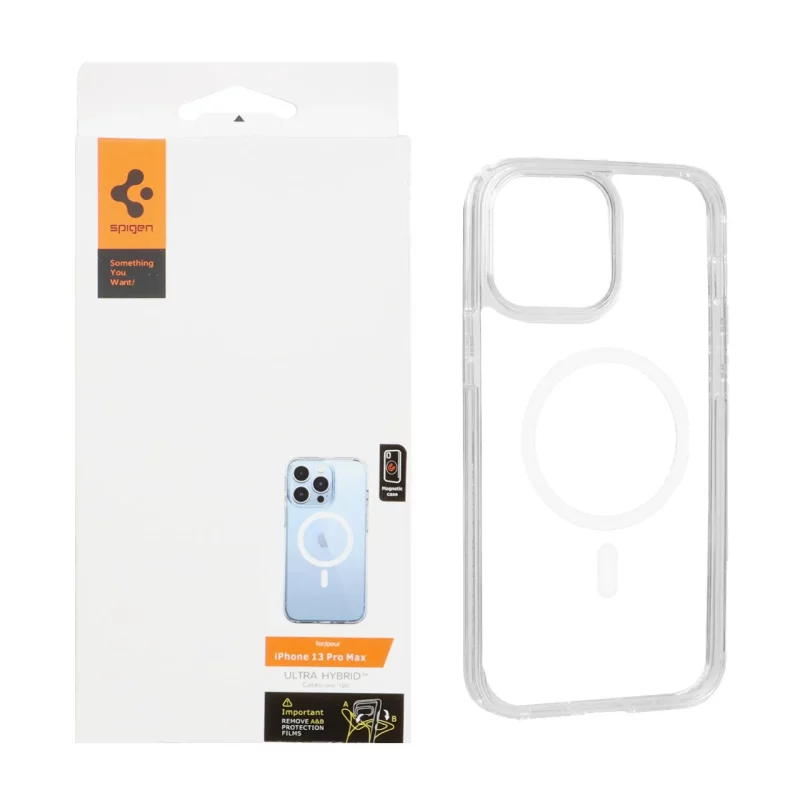 قاب Spigen اورجینال ژله ای شفاف MagSafe مدل Apple iPhone 13 Pro Max (پک دار) - تصویر 2