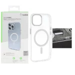 قاب belkin شفاف Magsafe مدل Apple iPhone 15 / iPhone 14 / iPhone 13 (پک دار)