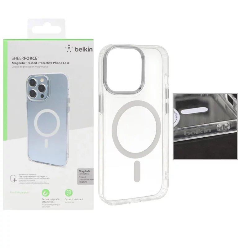 قاب belkin شفاف Magsafe مدل Apple iPhone 13 Pro (پک دار) - تصویر 2