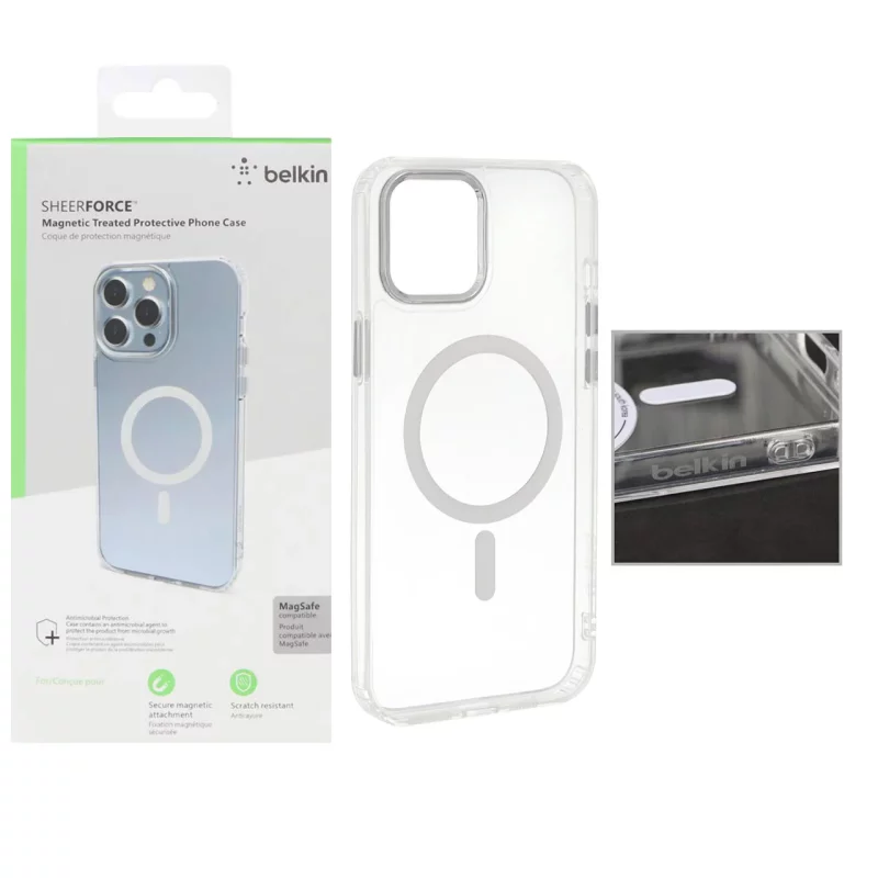 قاب belkin شفاف Magsafe مدل Apple iPhone 12 Pro Max (پک دار) - تصویر 2