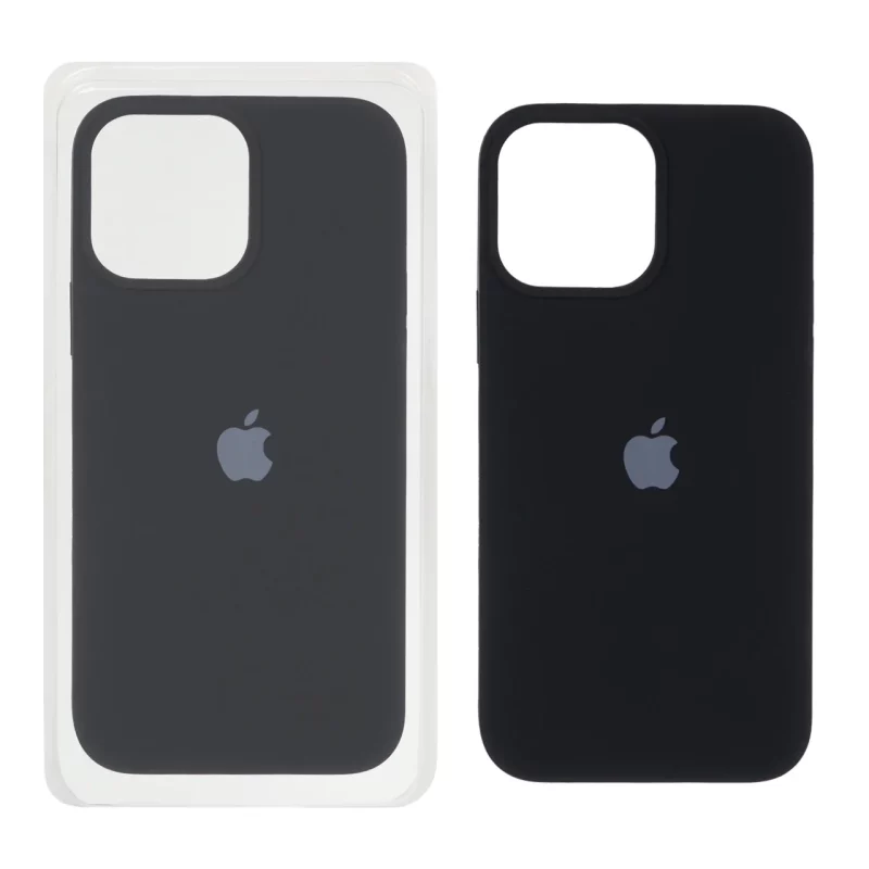 قاب سیلیکونی پاک کنی اورجینال Apple iPhone 13 Pro Max - مشکی (پک اصلی) - تصویر 2