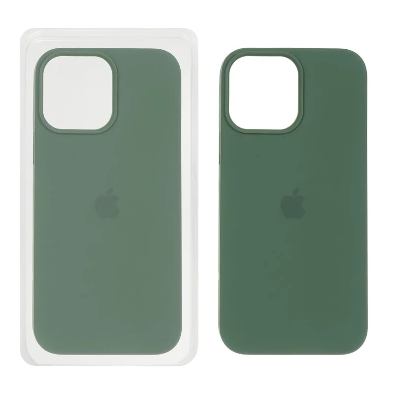 قاب سیلیکونی پاک کنی اورجینال Apple iPhone 13 Pro Max - سبز (پک اصلی) - تصویر 2