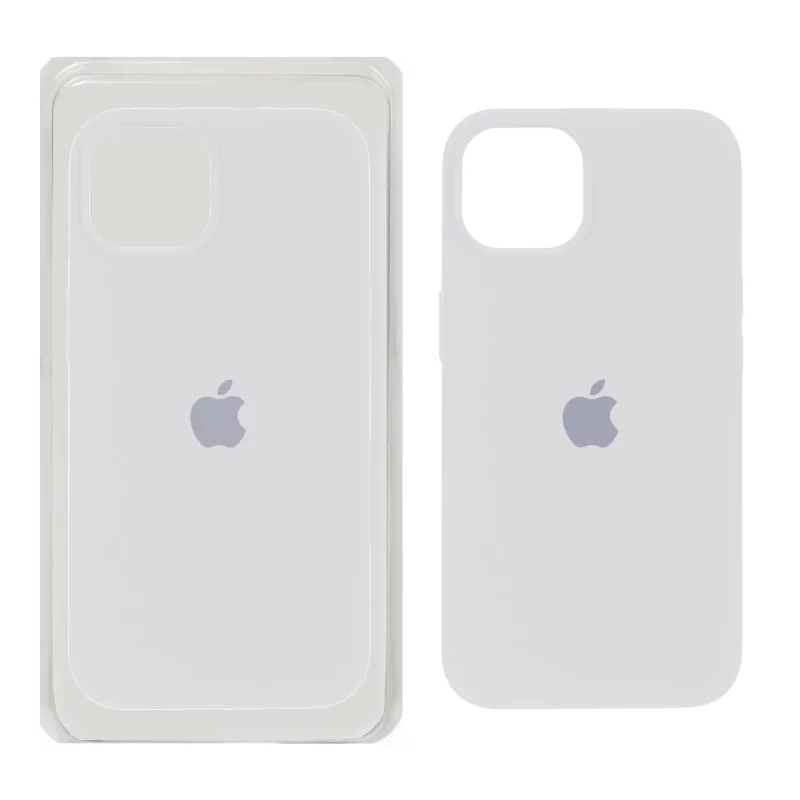 قاب سیلیکونی پاک کنی اورجینال Apple iPhone 13 / iPhone 14 - سفید (پک اصلی) - تصویر 2
