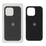 قاب سیلیکونی پاک کنی اورجینال Apple iPhone 15 Pro Max - مشکی (پک اصلی)