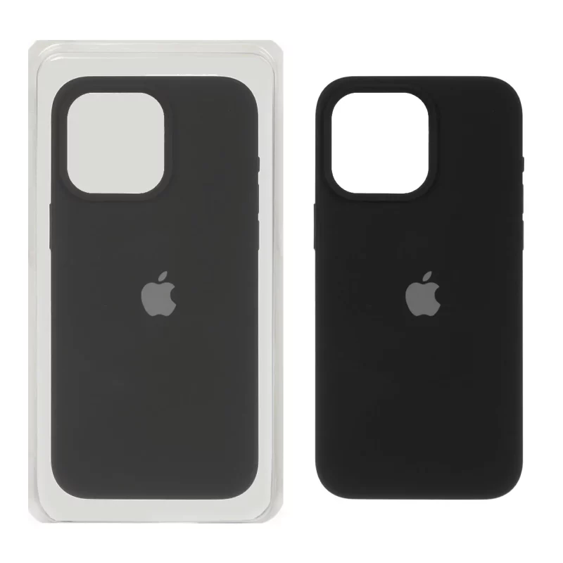 قاب سیلیکونی پاک کنی اورجینال Apple iPhone 15 Pro Max - مشکی (پک اصلی) - تصویر 2