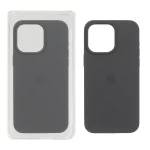 قاب سیلیکونی پاک کنی اورجینال Apple iPhone 15 Pro Max - خاکستری (پک اصلی)