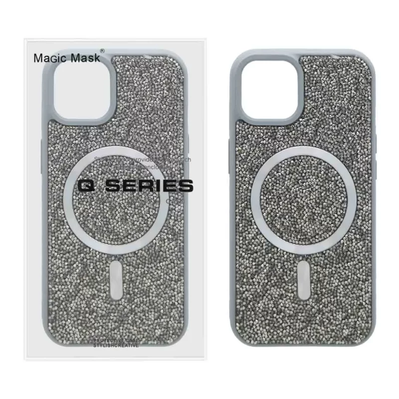 قاب اورجینال دیاموند Magsafe مدل Apple iPhone 13 / iPhone 14 - نقره ای (پک دار) - تصویر 2