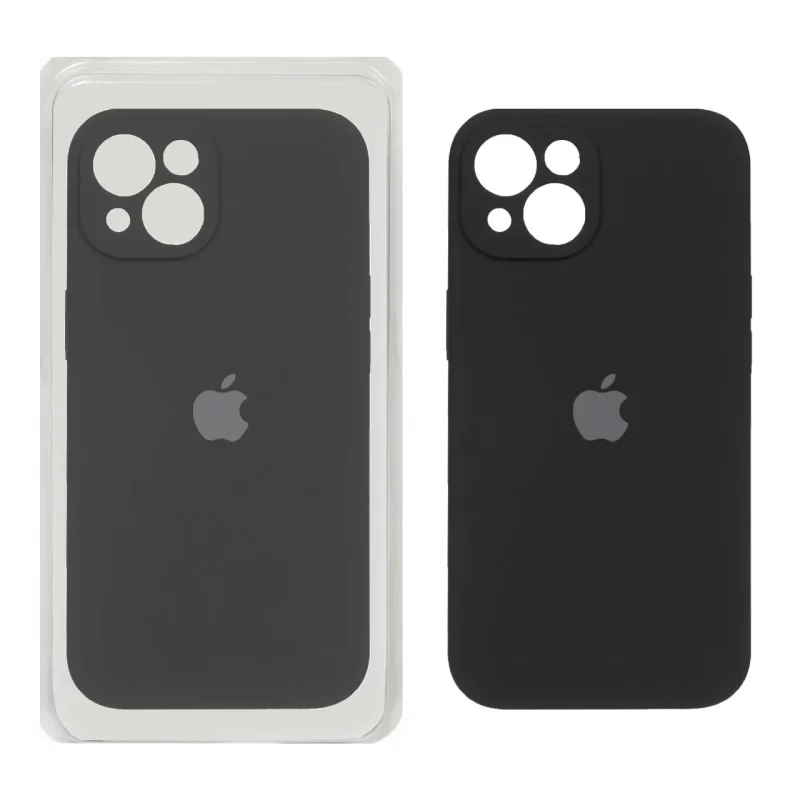 قاب سیلیکونی پاک کنی محافظ لنزدار اورجینال Apple iPhone 13 / iPhone 14 - مشکی (پک اصلی) - تصویر 2