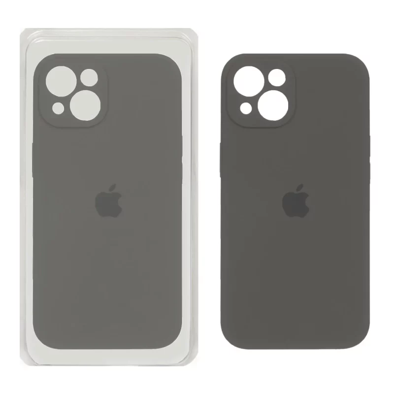 قاب سیلیکونی پاک کنی محافظ لنزدار اورجینال Apple iPhone 13 / iPhone 14 - خاکستری (پک اصلی) - تصویر 2