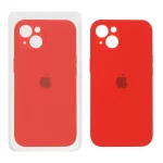 قاب سیلیکونی پاک کنی محافظ لنزدار اورجینال Apple iPhone 13 / iPhone 14 - قرمز (پک اصلی)