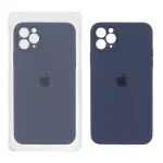 قاب سیلیکونی پاک کنی محافظ لنزدار اورجینال Apple iPhone 11 Pro Max - سرمه ای تیره (پک اصلی)