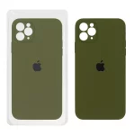 قاب سیلیکونی پاک کنی محافظ لنزدار اورجینال Apple iPhone 11 Pro Max - سبز (پک اصلی)