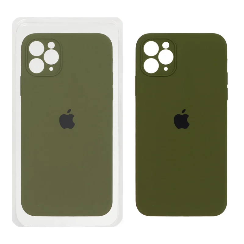 قاب سیلیکونی پاک کنی محافظ لنزدار اورجینال Apple iPhone 11 Pro Max - سبز (پک اصلی) - تصویر 2