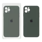 قاب سیلیکونی پاک کنی محافظ لنزدار اورجینال Apple iPhone 11 Pro Max - سبز تیره (پک اصلی)