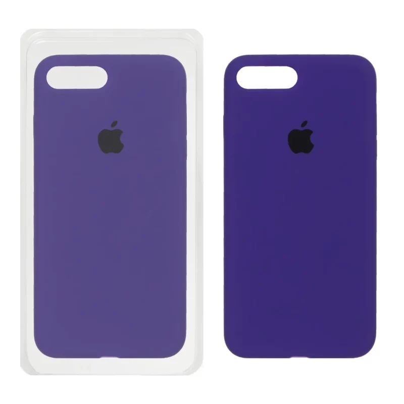 قاب سیلیکونی پاک کنی اورجینال Apple iPhone 7 Plus / iPhone 8 Plus - بنفش تیره (پک اصلی) - تصویر 2