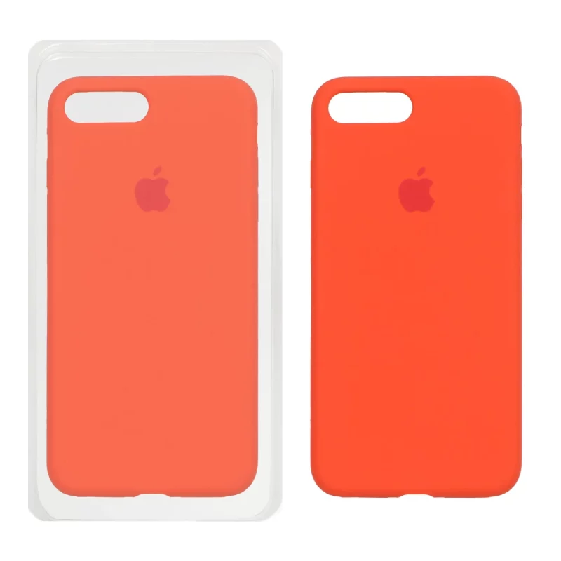 قاب سیلیکونی پاک کنی اورجینال Apple iPhone 7 Plus / iPhone 8 Plus - نارنجی تیره (پک اصلی) - تصویر 2