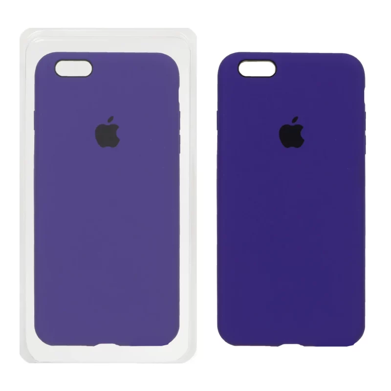 قاب سیلیکونی پاک کنی اورجینال Apple iPhone 6 Plus / iPhone 6s Plus - بنفش تیره (پک اصلی) - تصویر 2