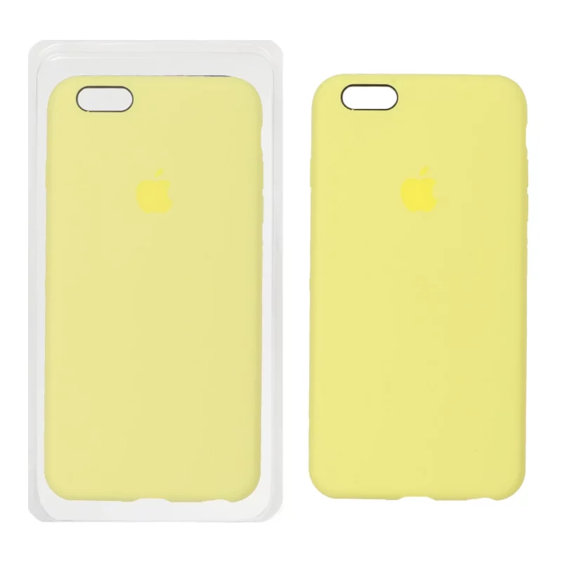 قاب سیلیکونی پاک کنی اورجینال Apple iPhone 6 Plus / iPhone 6s Plus - لیمویی (پک اصلی) - تصویر 2
