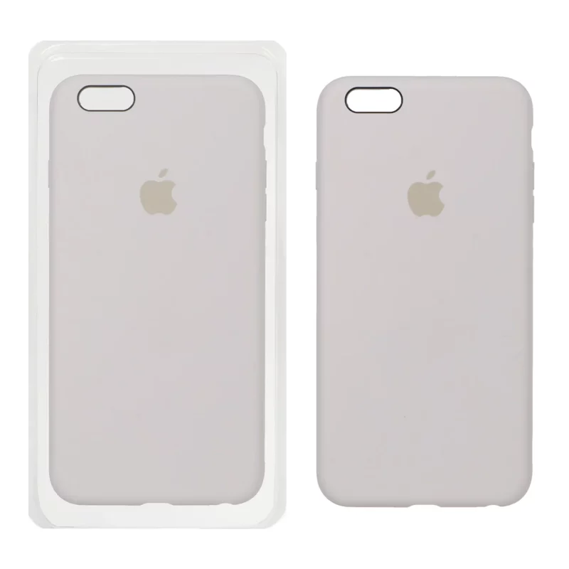 قاب سیلیکونی پاک کنی اورجینال Apple iPhone 6 Plus / iPhone 6s Plus - طوسی (پک اصلی) - تصویر 2
