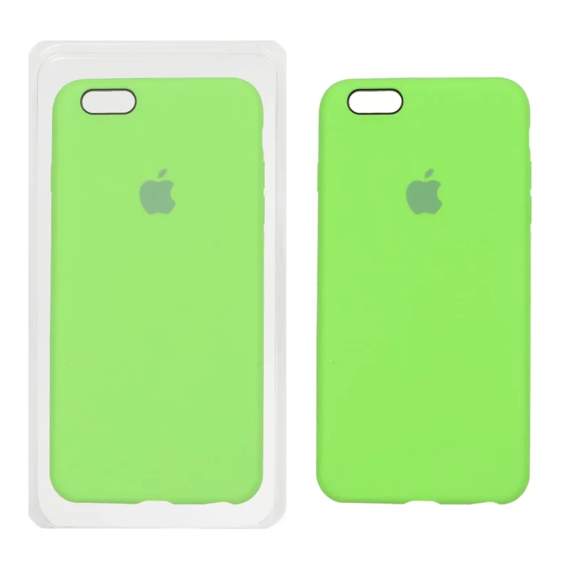 قاب سیلیکونی پاک کنی اورجینال Apple iPhone 6 Plus / iPhone 6s Plus - سبز روشن (پک اصلی) - تصویر 2