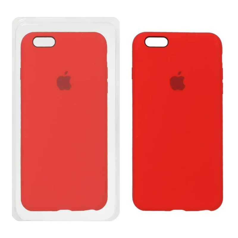 قاب سیلیکونی پاک کنی اورجینال Apple iPhone 6 Plus / iPhone 6s Plus - قرمز (پک اصلی) - تصویر 2