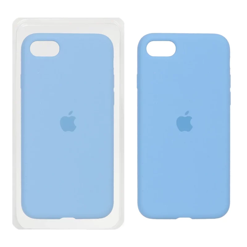 قاب سیلیکونی پاک کنی اورجینال Apple iPhone SE (2020) / iPhone 7 / iPhone 8 - آبی نیلی (پک اصلی) - تصویر 2