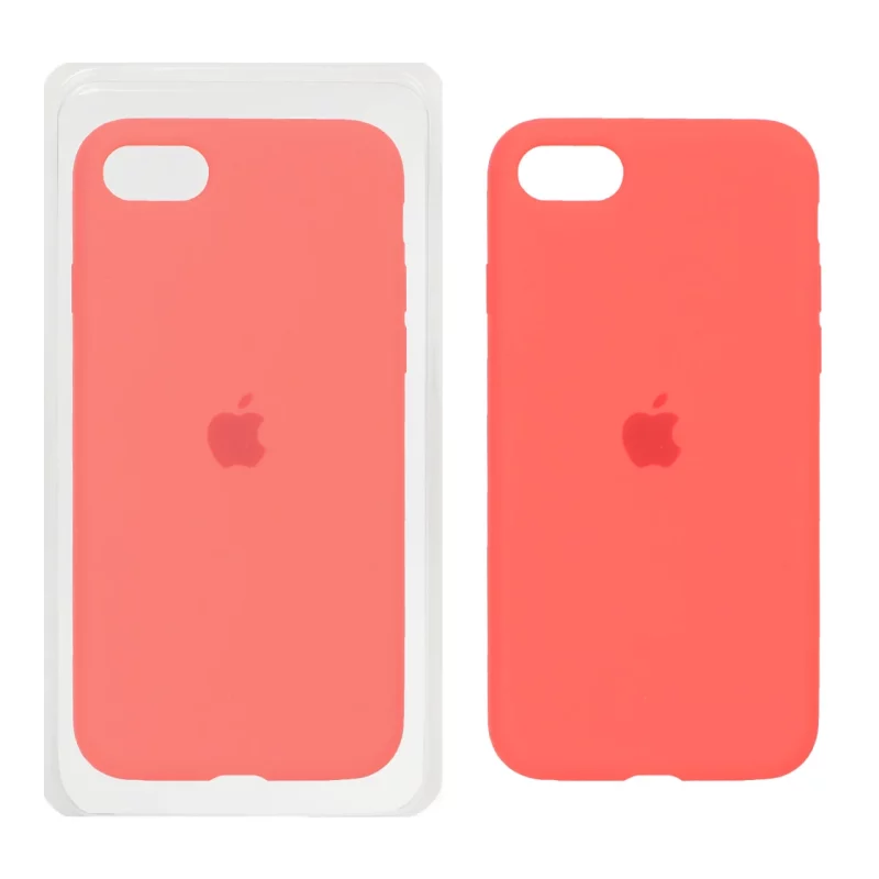 قاب سیلیکونی پاک کنی اورجینال Apple iPhone SE (2020) / iPhone 7 / iPhone 8 - مرجانی (پک اصلی) - تصویر 2