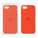 قاب سیلیکونی پاک کنی اورجینال Apple iPhone SE (2020) / iPhone 7 / iPhone 8 - نارنجی تیره (پک اصلی)
