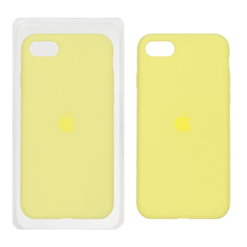 قاب سیلیکونی پاک کنی اورجینال Apple iPhone SE (2020) / iPhone 7 / iPhone 8 - لیمویی (پک اصلی) - تصویر 2