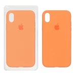 قاب سیلیکونی پاک کنی اورجینال Apple iPhone XR - نارنجی (پک اصلی)